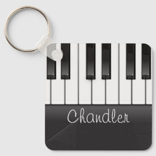 Personalisierter NAME Pianist Klavier Keys Musikle Schlüsselanhänger