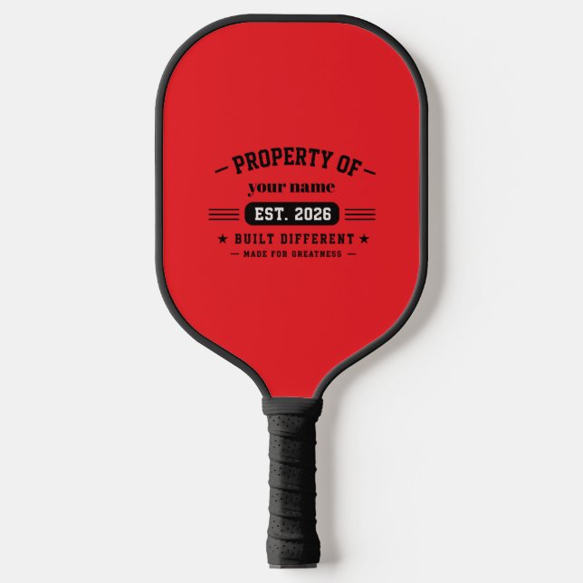 personalisierter Name Pickleball Schläger (Vorderseite)