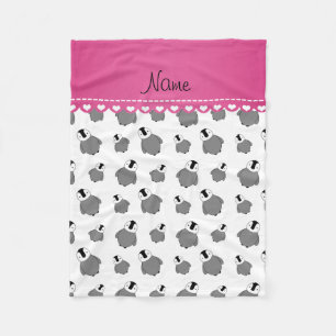 Personalisierter Name - Pinguine Fleecedecke