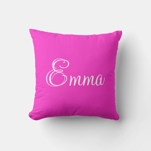 Personalisierter Name Princess Emma Pillow Kissen (Vorderseite)