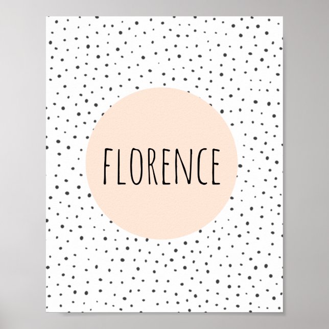 Personalisierter Name Print - Kinderzimmer - Kinde Poster (Vorne)