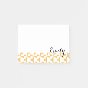 Personalisierter Name Pumpkin Pinwheels Post-it Klebezettel