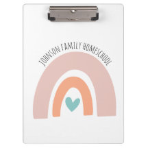 Personalisierter Name Rainbow Homeschool