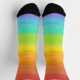 Personalisierter Name Regenbogensocken Socken