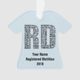 Personalisierter Name registrierter Diätetiker RD Ornament