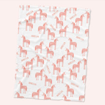 Personalisierter Name Rosa Unicorn