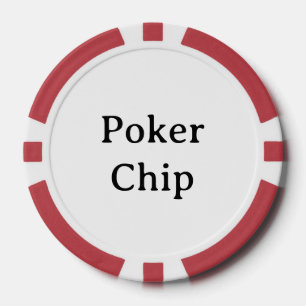 Personalisierter Name rote Poker-Chip Pokerchips