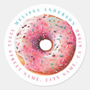 Personalisierter Name Runde Aufkleber