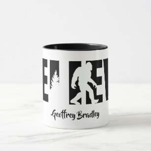 Personalisierter Name Sasquatch Kryptid Glaube Tasse