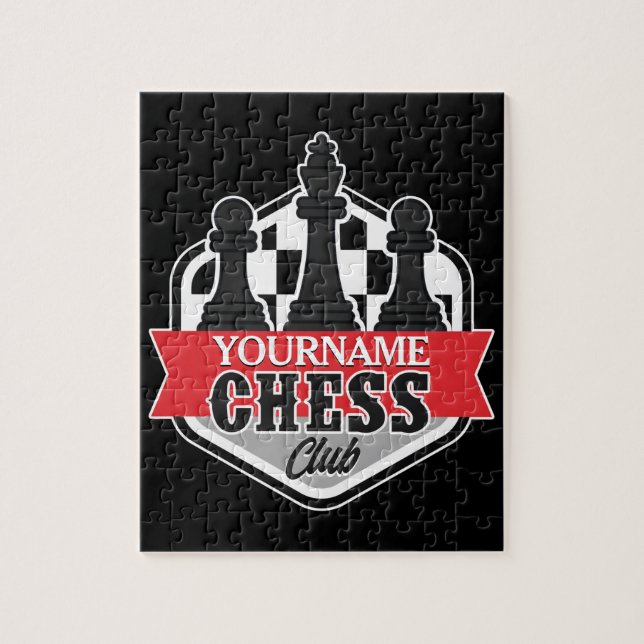 Personalisierter NAME Schachspieler Club Checkmate (Vertikal)