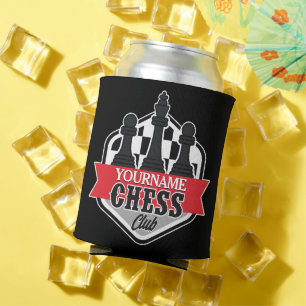 Personalisierter NAME Schachspieler Club Checkmate Dosenkühler