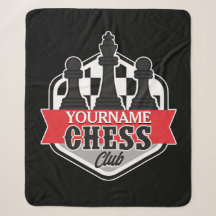 Personalisierter NAME Schachspieler Club Checkmate