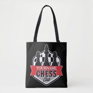 Personalisierter NAME Schachspieler Club Checkmate Tasche