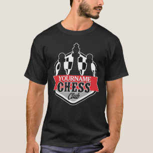 Personalisierter NAME Schachspieler Club Schachmat T-Shirt