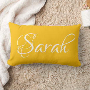 PERSONALISIERTER NAME SCHLICHT MODERNER MONOGRAMM LENDENKISSEN