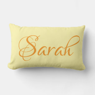 PERSONALISIERTER NAME SCHLICHT MODERNER MONOGRAMM LENDENKISSEN