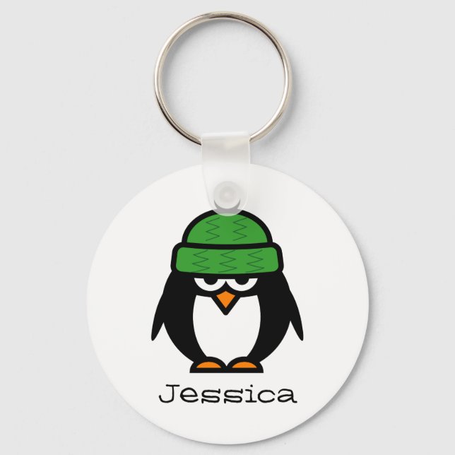 Personalisierter Name Schlüsselanhänger für Pingui (Vorderseite)