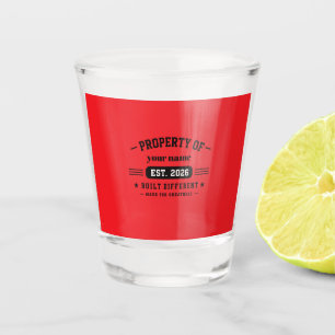 personalisierter Name Schnapsglas