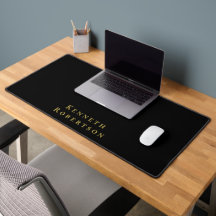 Personalisierter Name Schwarz Gold Minimalistisch 