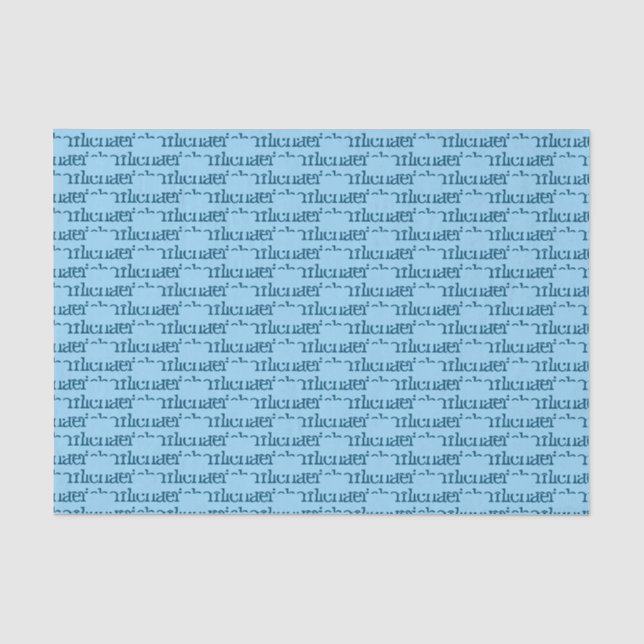 Personalisierter Name Seidenpapier (Vorderseite)