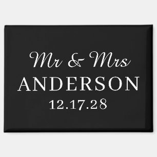 Personalisierter Name Stilvolle moderne minimalist Magnet