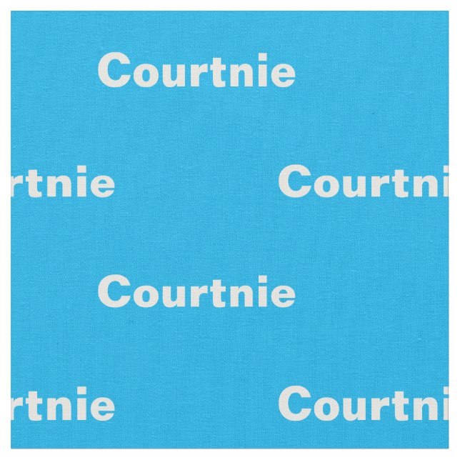 Personalisierter Name Stoff (Nahaufnahme)