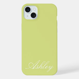 Personalisierter Name Stylisch Modern Elegant Mini iPhone 15 Plus Hülle