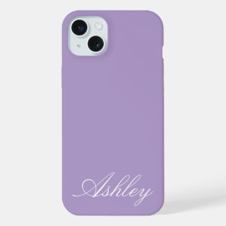 Personalisierter Name Stylisch Modern Elegant Mini iPhone 15 Plus Hülle