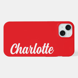 Personalisierter Name Stylisch Moderne Minimal Mon iPhone 15 Plus Hülle
