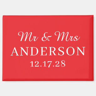 Personalisierter Name Stylisch Moderne Minimale Ho Magnet