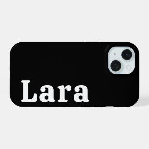 Personalisierter Name Stylisch Moderne Minimale Mo iPhone 15 Hülle