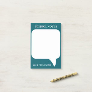 PERSONALISIERTER NAME STYLISCHES MODERNES BÜRO SCH POST-IT KLEBEZETTEL