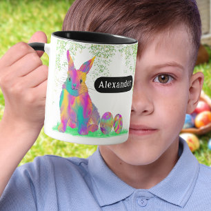 Personalisierter Name Süße Osterhasen-Ostereiersuc Tasse