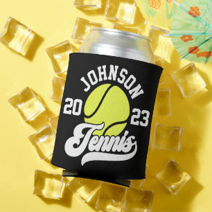 Personalisierter NAME Tennisspieler Schläger Ballp Dosenkühler