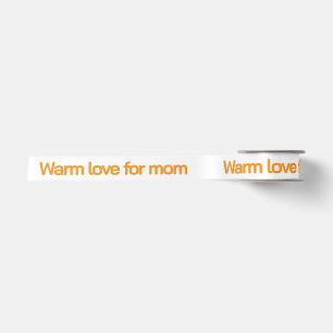 PERSONALISIERTER NAME & TEXT WARMHEITSLIEBE FÜR MA SATINBAND
