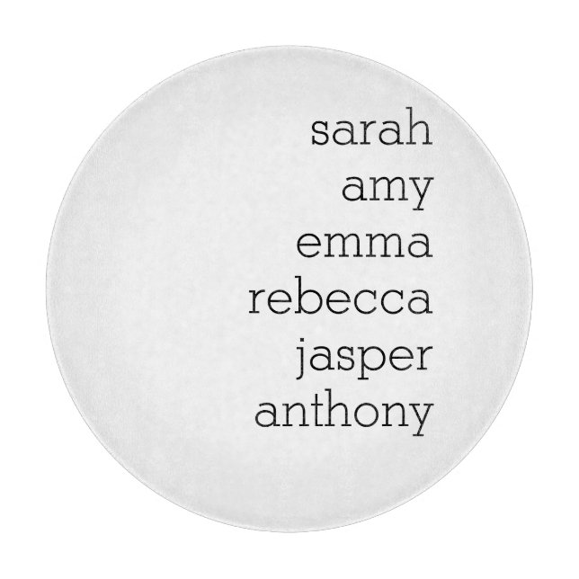 Personalisierter Name Throw Kissen , Anpassen Schneidebrett (Vorderseite)