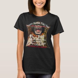 Personalisierter Name Tiki Bar Sport Jersey T-Shirt