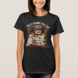 Personalisierter Name Tiki Bar Your City & Staat T-Shirt