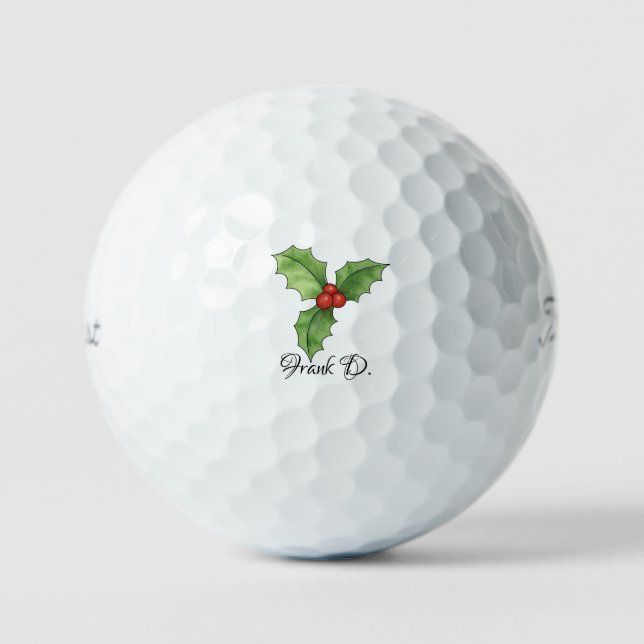 Personalisierter Name Titleist Golf Balls, Weihnac Golfball (Vorderseite)