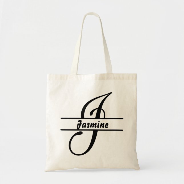 personalisierter Name Totbeutel, Sonderbrief J Ges Tragetasche (Vorne)