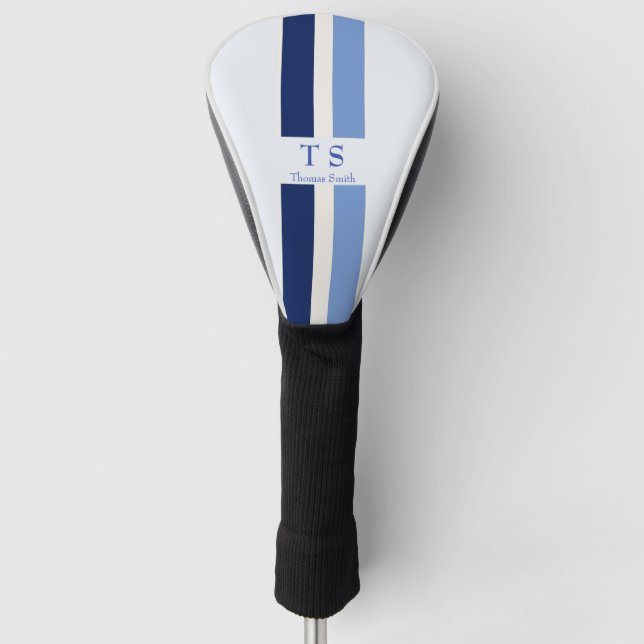 Personalisierter Name und Anfangsname Golf Headcover (Vorderseite)