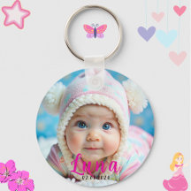 Personalisierter Name und Baby-Foto-Sake