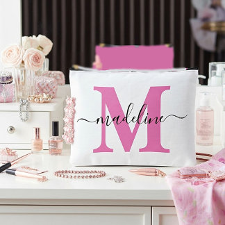 Personalisierter Name und Buchstabe Zubehörtasche