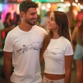 Personalisierter Name und Datumsauslegung für Hand T-Shirt