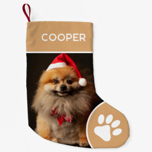 Personalisierter Name und Foto Kleiner Weihnachtsstrumpf