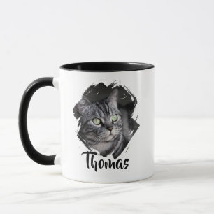 Personalisierter Name und Foto-Pet Modern Tasse