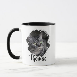 Personalisierter Name und Foto-Pet Modern Tasse