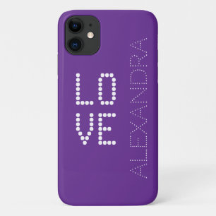Personalisierter Name und Liebe Trendy Schriftart  Case-Mate iPhone Hülle
