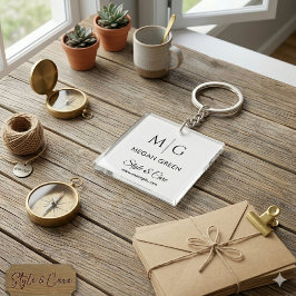 Personalisierter Name und Marke Stylisch Custom Schlüsselanhänger