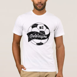 Personalisierter Name und Nummer des Fußballball T-Shirt